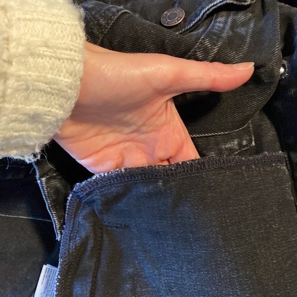 GAP Kids Icon Black Denim Jacket Size Large 10-11y - Picture 2 of 9